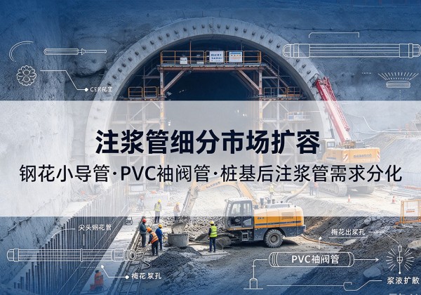 营口注浆管细分市场扩容，隧道钢花小导管、PVC 袖阀管、桩基后注浆管需求分化
